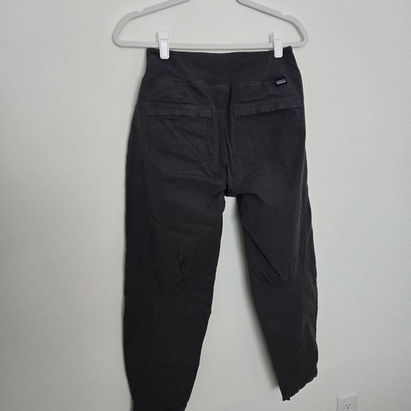 Patagonia elastic band cotton canvas hiking pants with pockets dark gray 8 - Picture 5 of 7